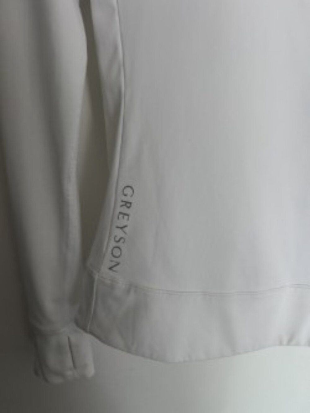 Greyson White 1/4 Zip Pullover Small - Picture 4 of 5